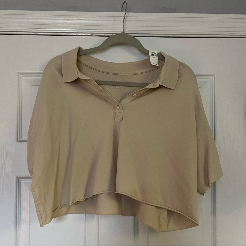 Aerie offline cropped shirt